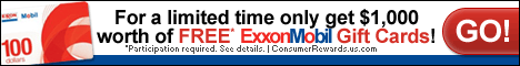 Get Free $1000 Exxon Gas Gift Card