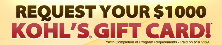 Free $1000 Kohl's Gift Card