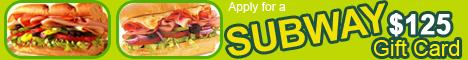 Get Free $125 Subway Gift Card