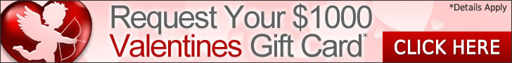 Get Free $1000 Visa Gift Card for Valentines Day