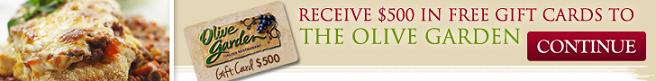 Get Free $500 Olive Garden Gift Card