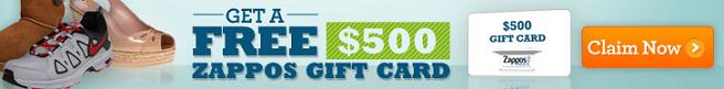 Get Free $500 Zappos Gift Card