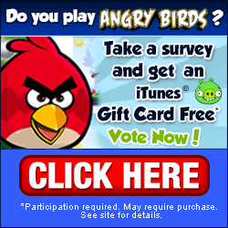 Free iTunes Gift Card Angry Birds