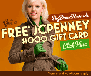 Free $1000 JC Penney Gift Card