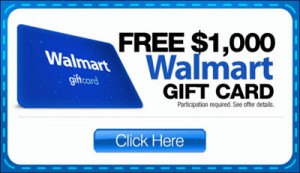 Free $1000 Walmart Gift Card