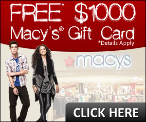 Free $1000 Macys Gift Card