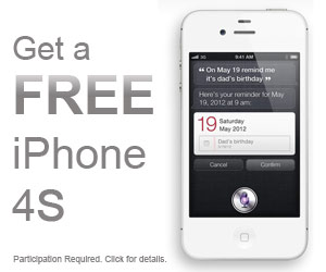 Free Apple iPhone 4s
