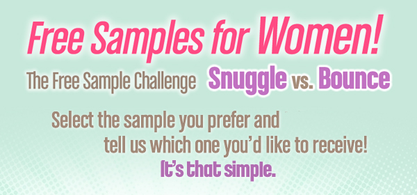 Free Snuggle vs Bounce Women Samples