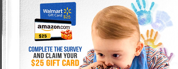 Free $25 Gift Card from Baby Food Allergies Survey
