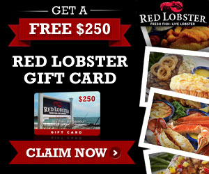 Free $250 Red Lobster Gift Card