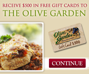 Free $500 Olive Garden Gift Card