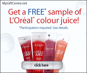 Free Loreal Canada Colour Juice Sample