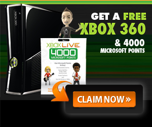 Free xBox 360 Free 4000 xBox Live Points