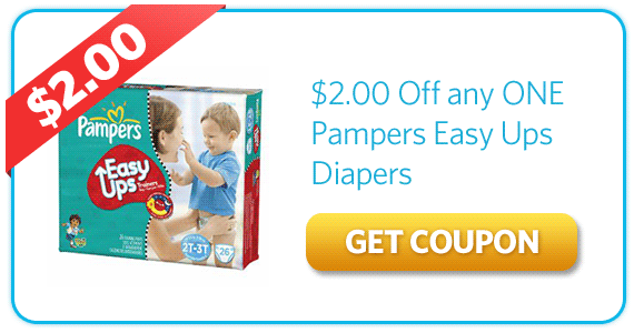 Pampers Baby Easy Ups Diapers Coupons OFF $2