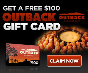 Free $100 OutBack Gift Card