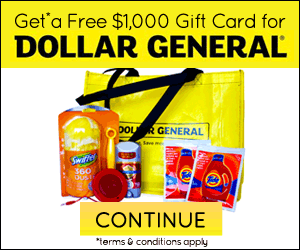 Free $1000 Dollar General Gift Card