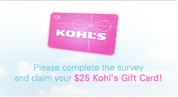 Free $25 Kohls Gift Card