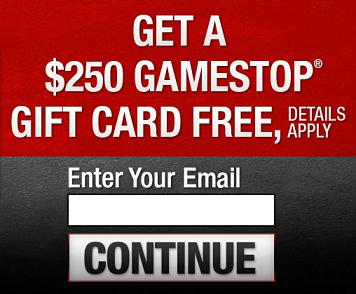 Free $250 GameStop Gift Card