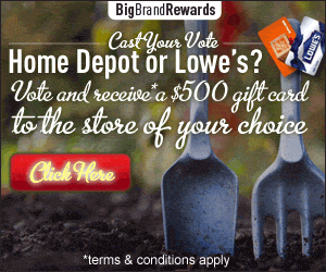 Free $500 Home Depot or Lowes Gift Card