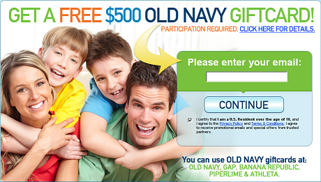 Free $500 Old Navy Gift Card