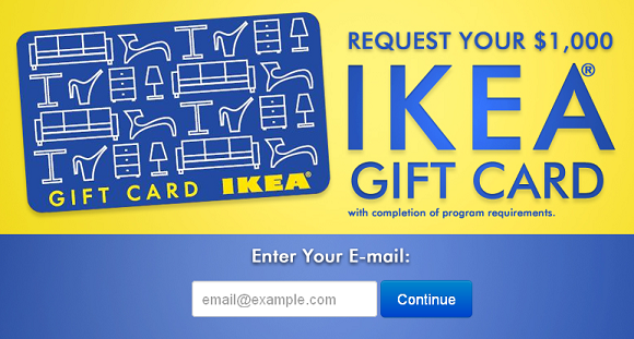 Free $1000 IKEA Gift Card