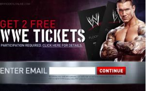 Free 2 WWE Wrestling Tickets