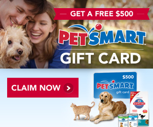 Free $500 PetSmart Gift Card