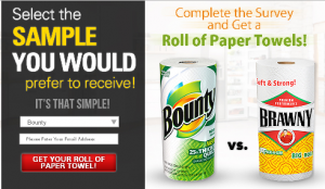 Free Bounty or Brawny Sample