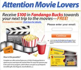 Free $100 Fandango Gift Card