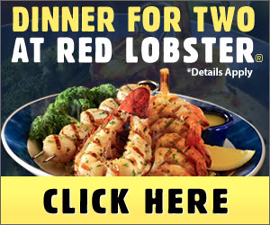 Free Red Lobster Dinner for 2