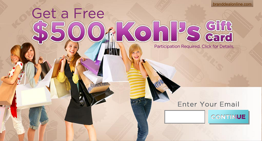 Free $500 Kohls Gift Card